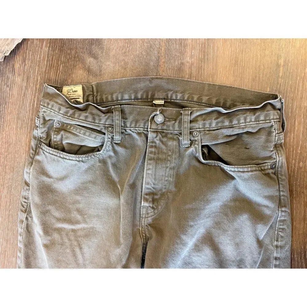 J.Crew Khaki Denim Jeans Pants Men size 32 Stye 484 J Crew J. Crew Preppy